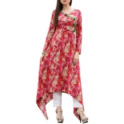 Red Color Up and Down Kurti