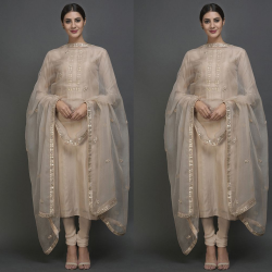 Golden Color Very Beautiful Designer Salwar Suit