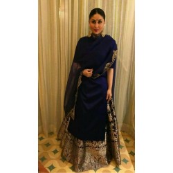 Kareena kapoor Jaquard silk indowesten suit