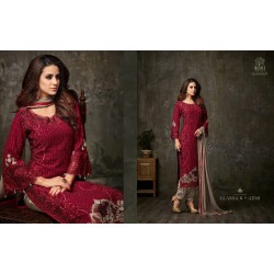 Designer Heavy georgette Embroidery Salwar suit Dupatta