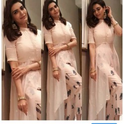 Pink Up down Kurti with bottom Stich designer suit