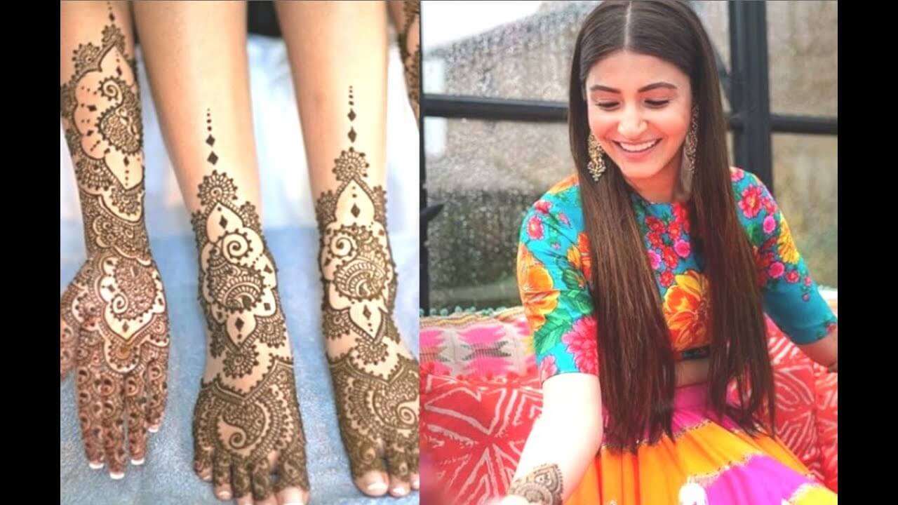 anushka sharma mehndi dress online