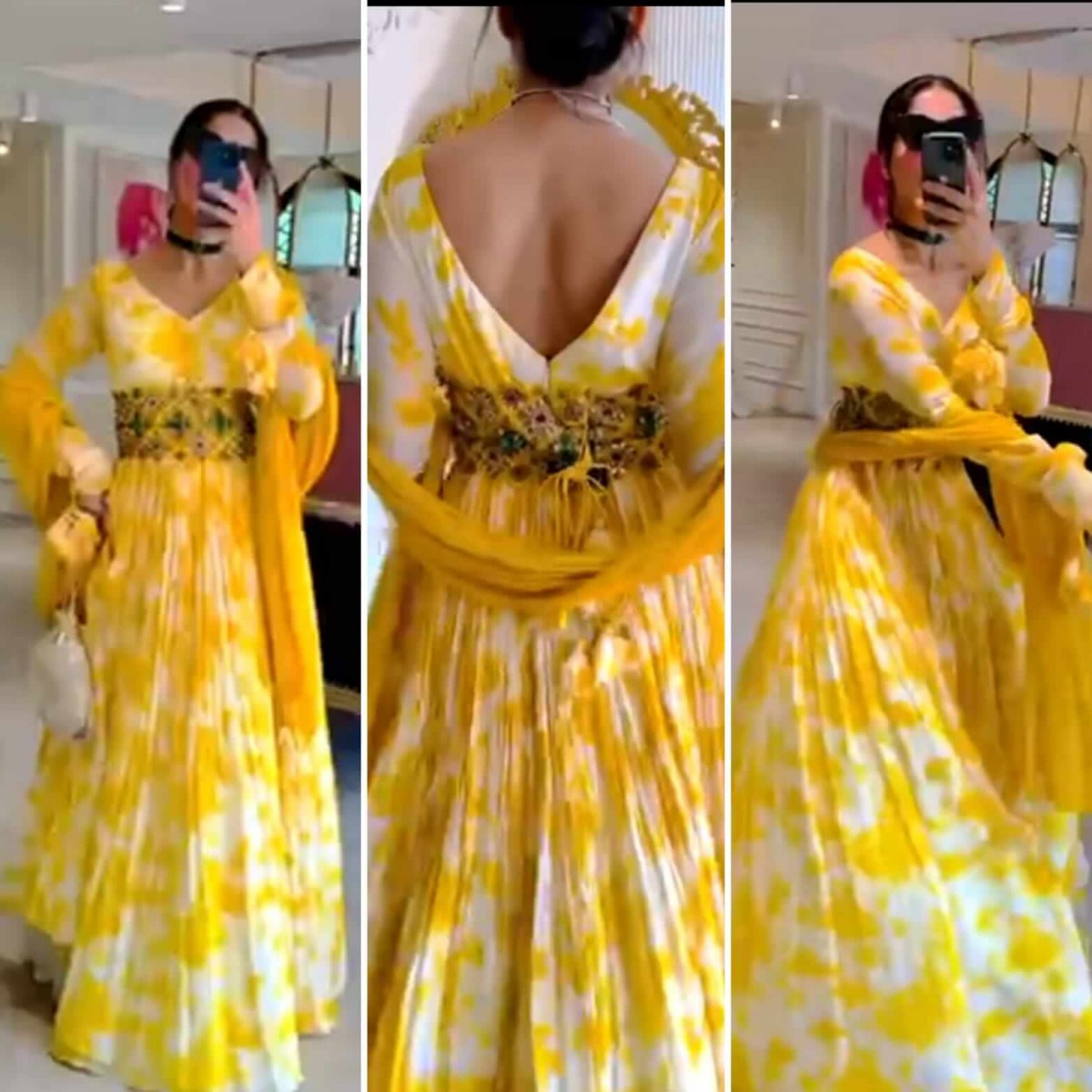 Boutique Designer Ready To Wear Saree Gown - db21909