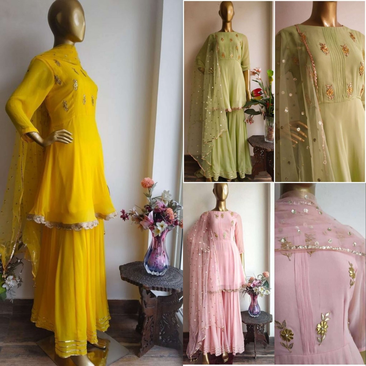 sharara patterns