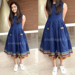 simple long frock design for girl