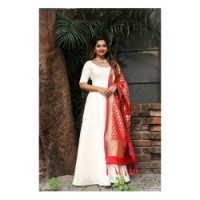 banarasi dupatta with long dress