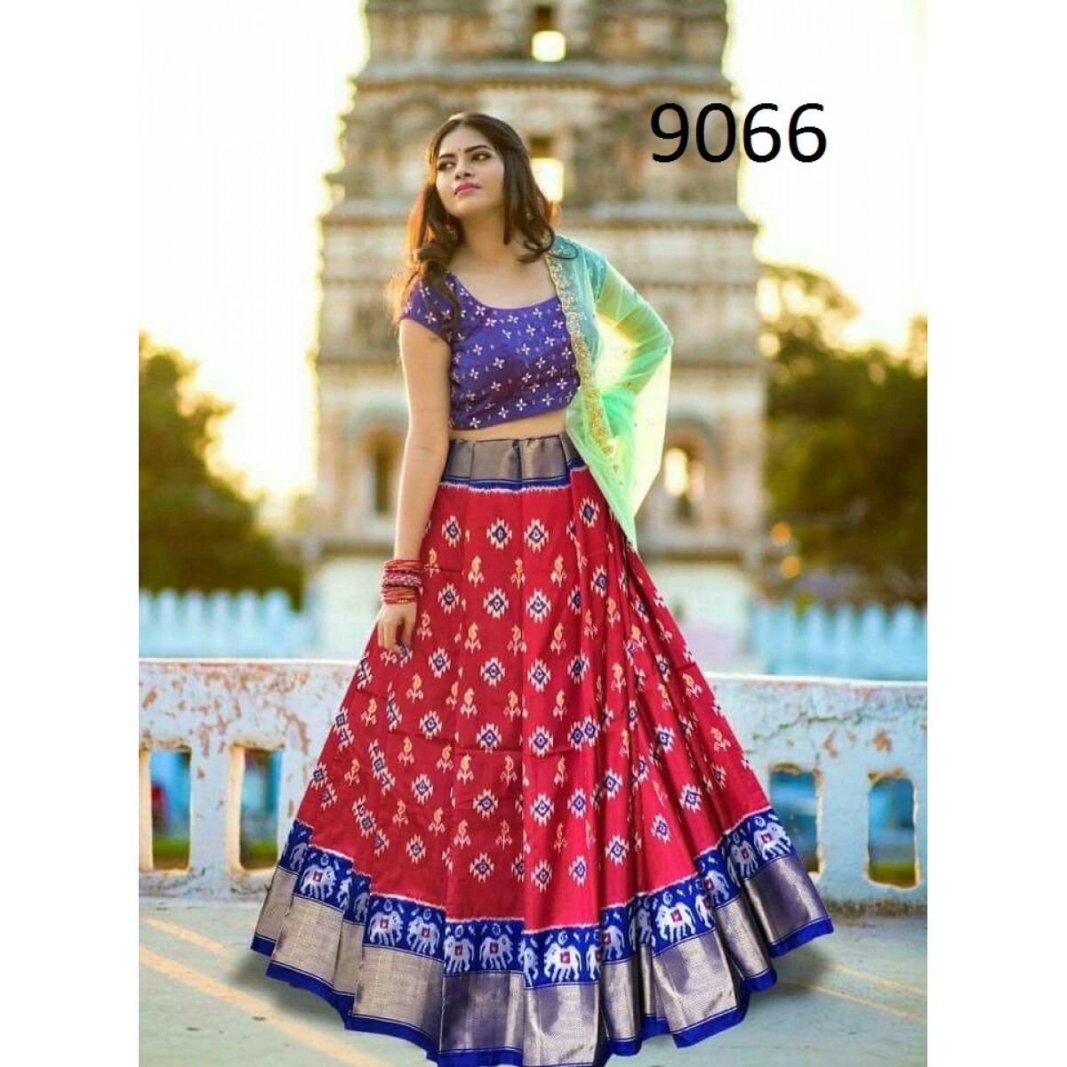 maroon dupatta, block print dupatta, golden lehenga with red dupatta, –  popsye.com