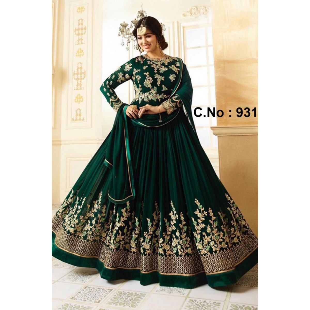 Ayesha Takia Dark Green Georgette 