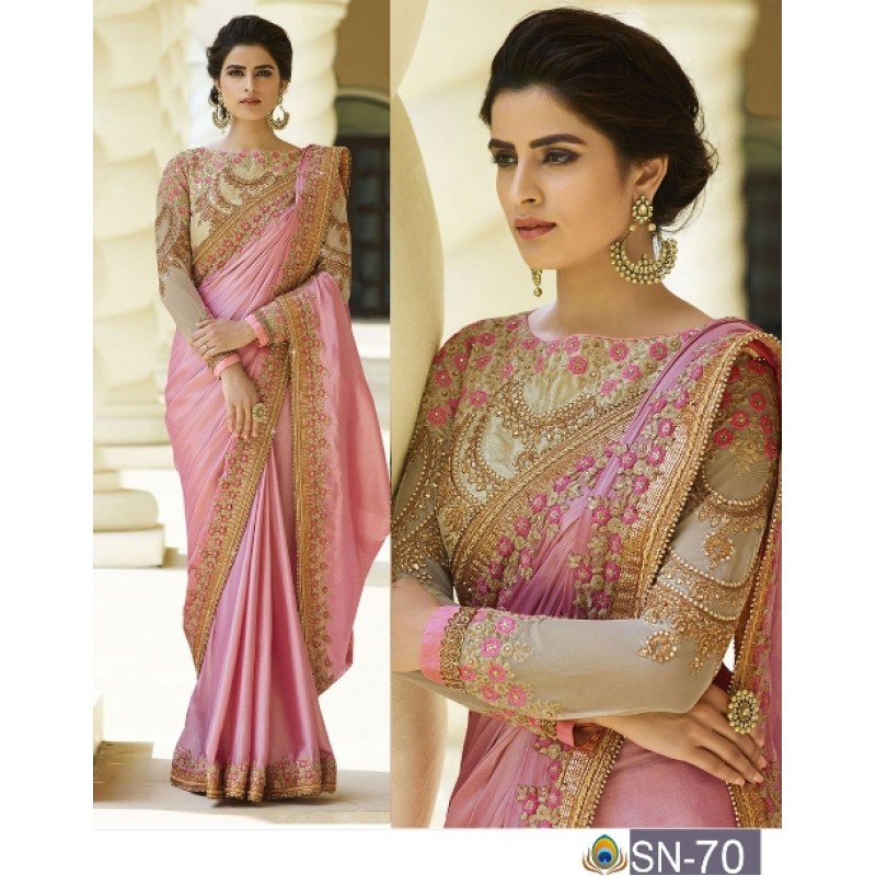 Silk Saree Full Hands Blouse Designs