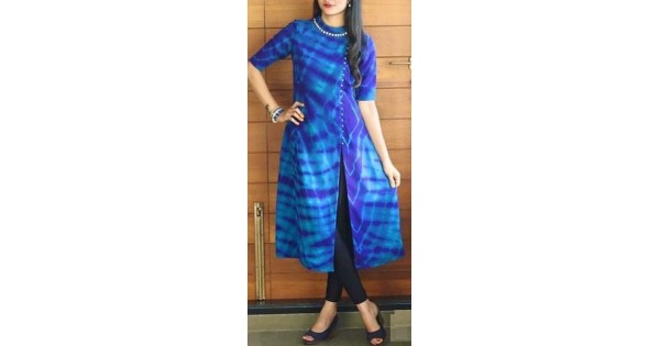 kurti cut in middle