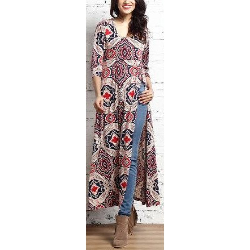 party wear side slit kurti