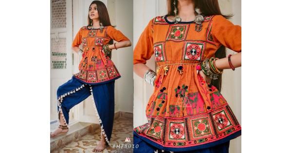 indo western dress for navratri