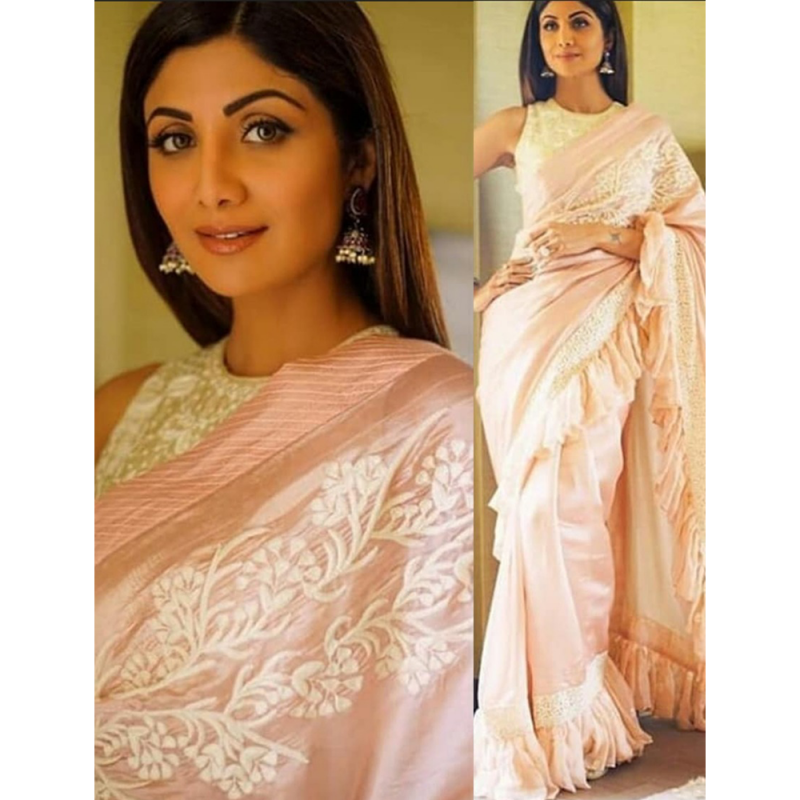 shilpa shetty party wear saree