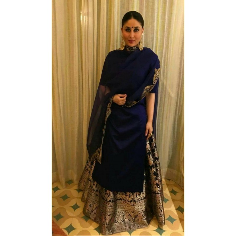 Kareena Kapoor Jaquard Silk Indowesten Suit Submitted 6 months ago by maplover9000. kareena kapoor jaquard silk indowesten suit