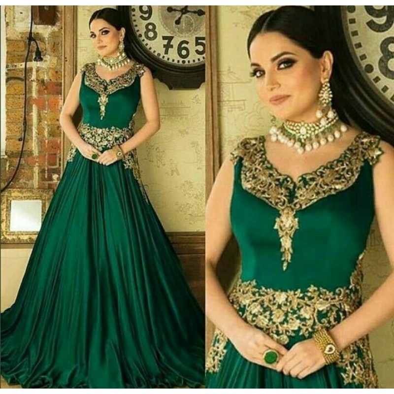 heavy designer gown