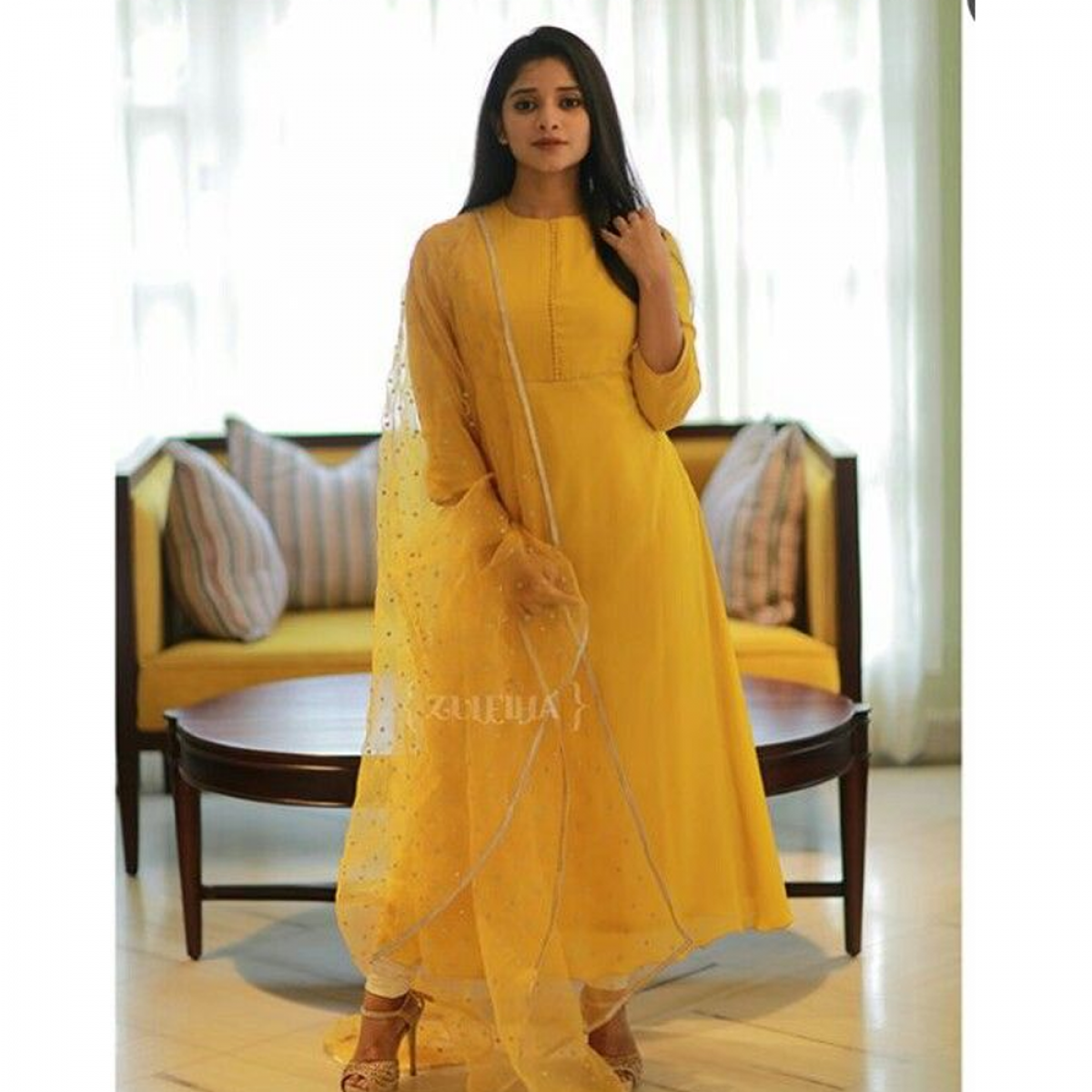 Shop Yellow Printed Cotton Salwar Kameez Online : 233830 -