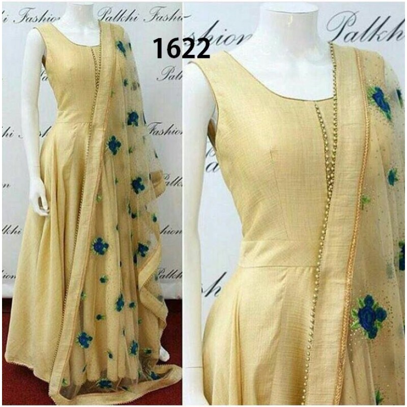 light yellow silk dress