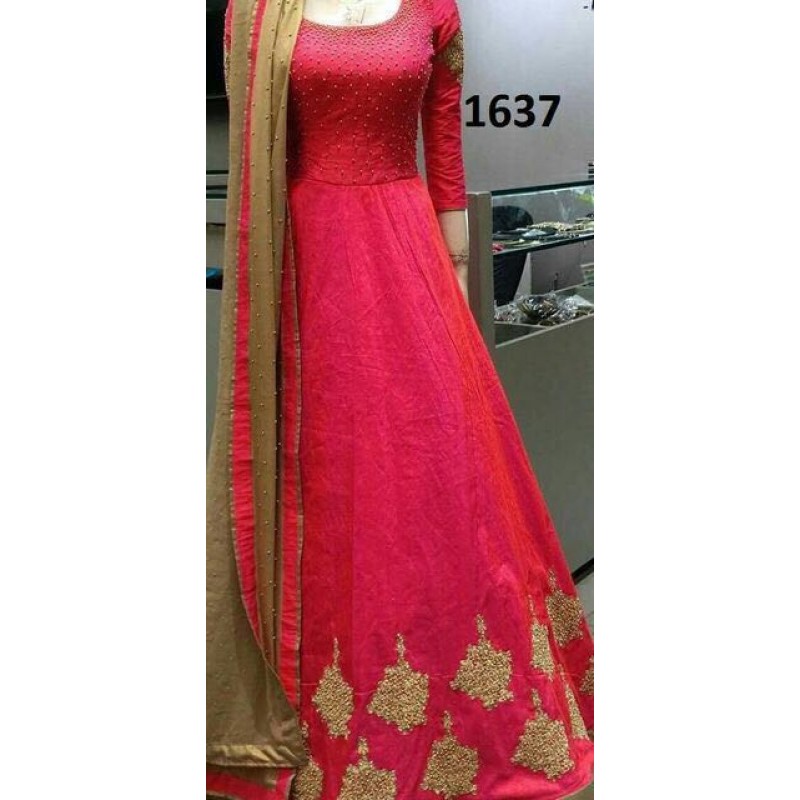 heavy designer gown