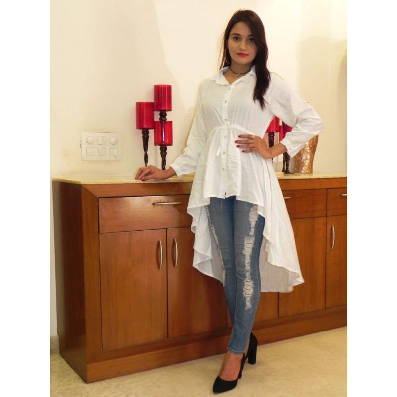 up down designer kurti