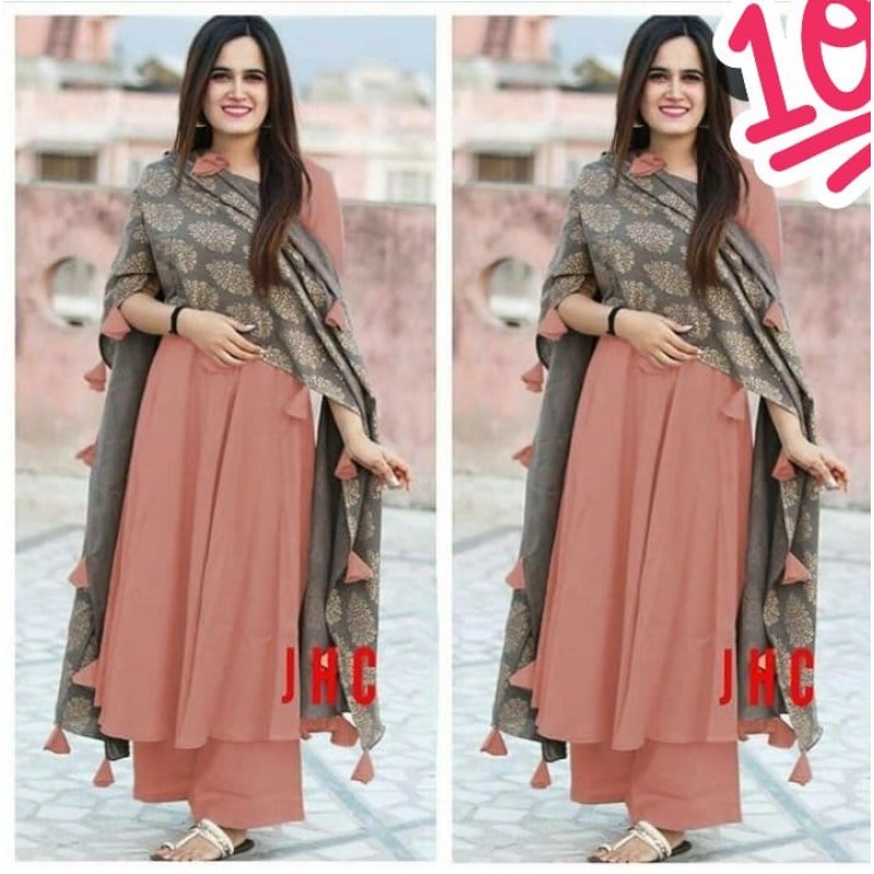 plazo suit with kurti