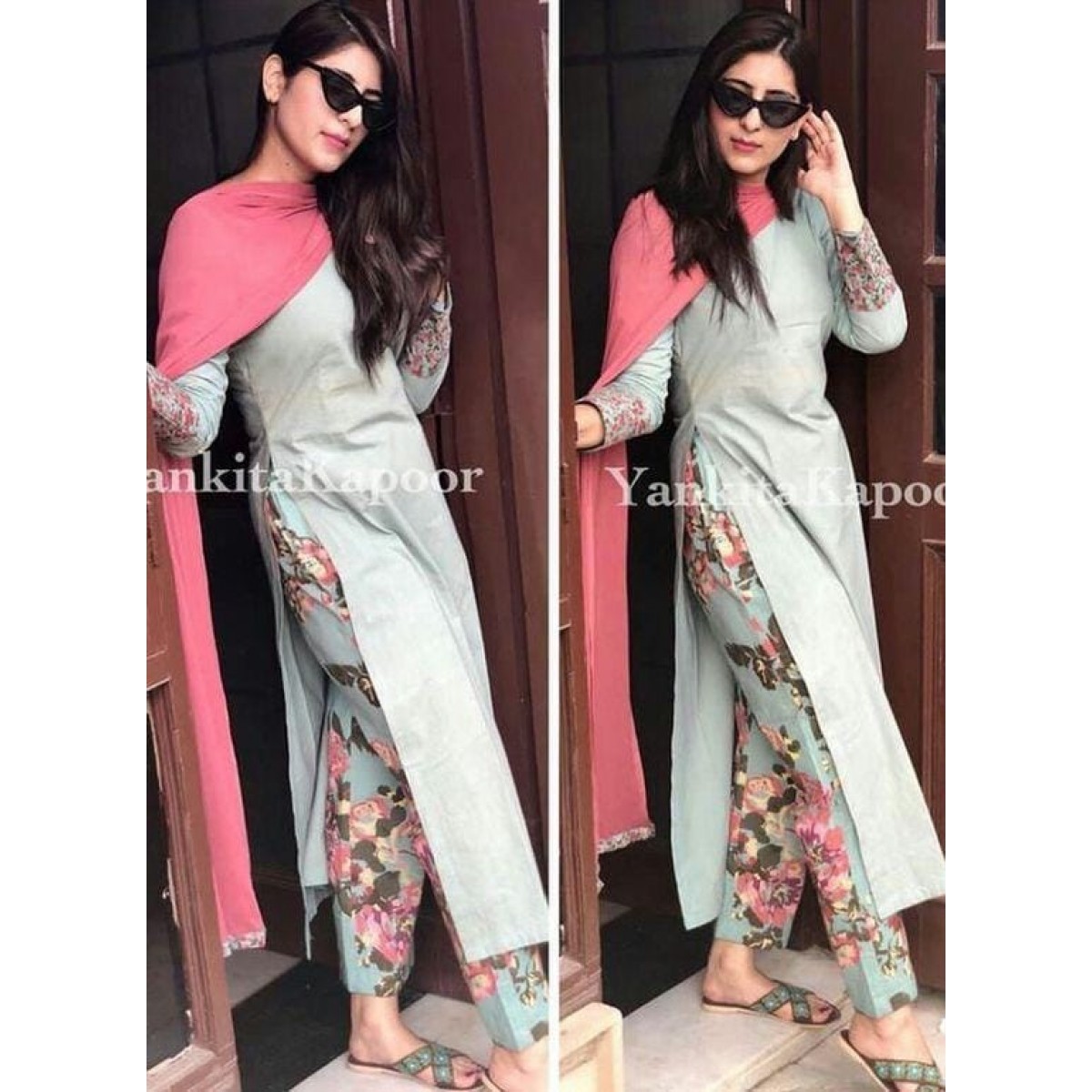 Designer Floral Print Pant Style Fully Stich Salwar Suit ...