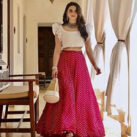 Latest 50 Crop Top and Lehenga Designs (2022) - Tips and Beauty