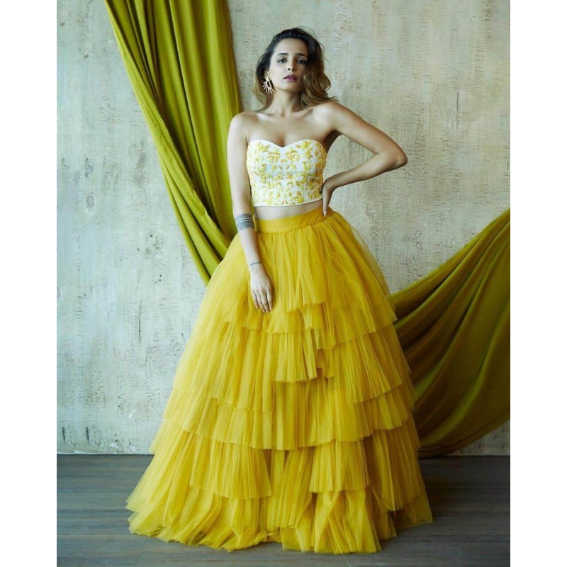 designer dress for haldi ceremony