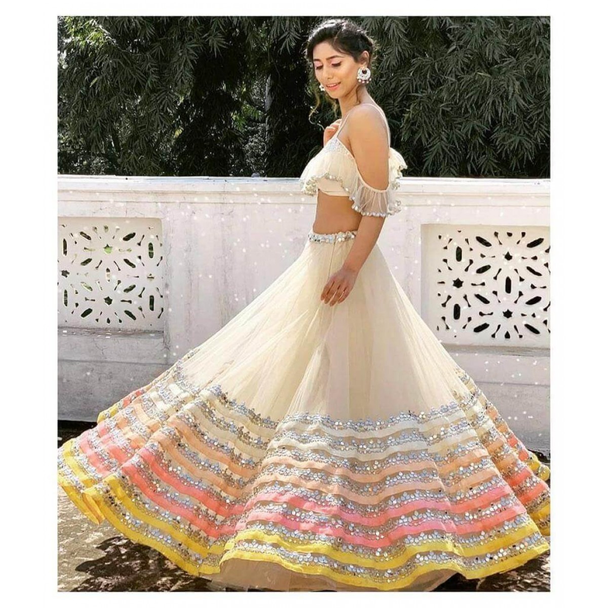 White Pari Lehenga Choli | Designer Latest Lehenga Design |