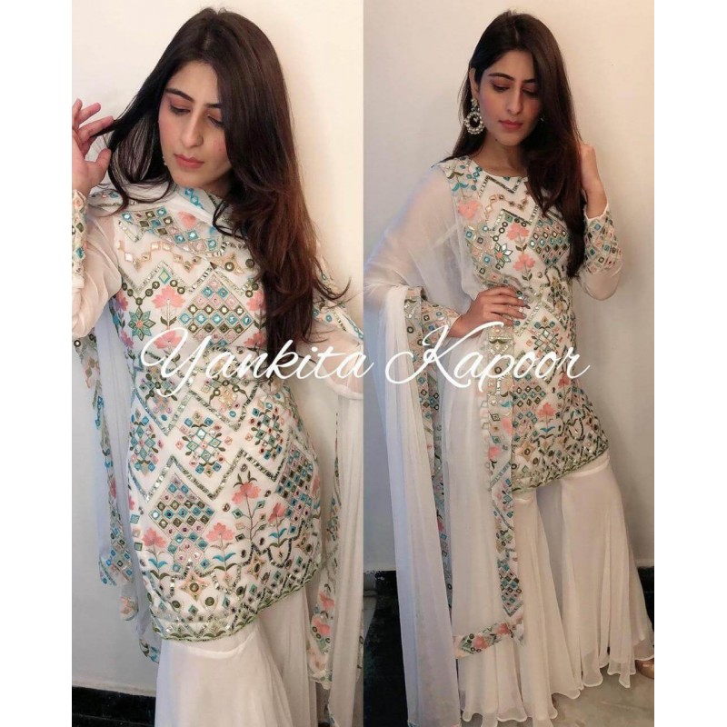 pakistani suits designs with palazzos