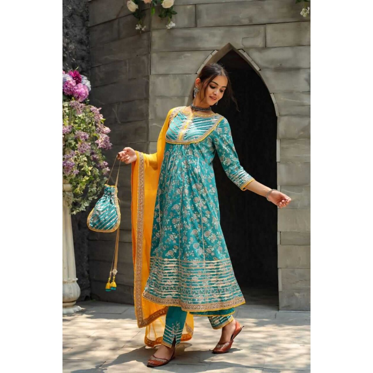 anarkali suit set