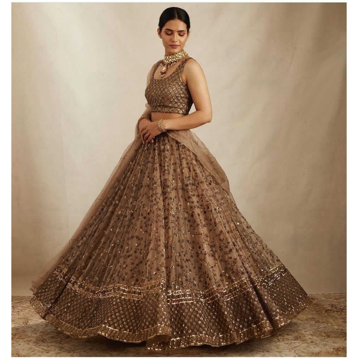 Designer net lehenga choli