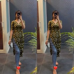 Check Out These Latest Long-Slit Kurti Collections With Jeans - To Near Me