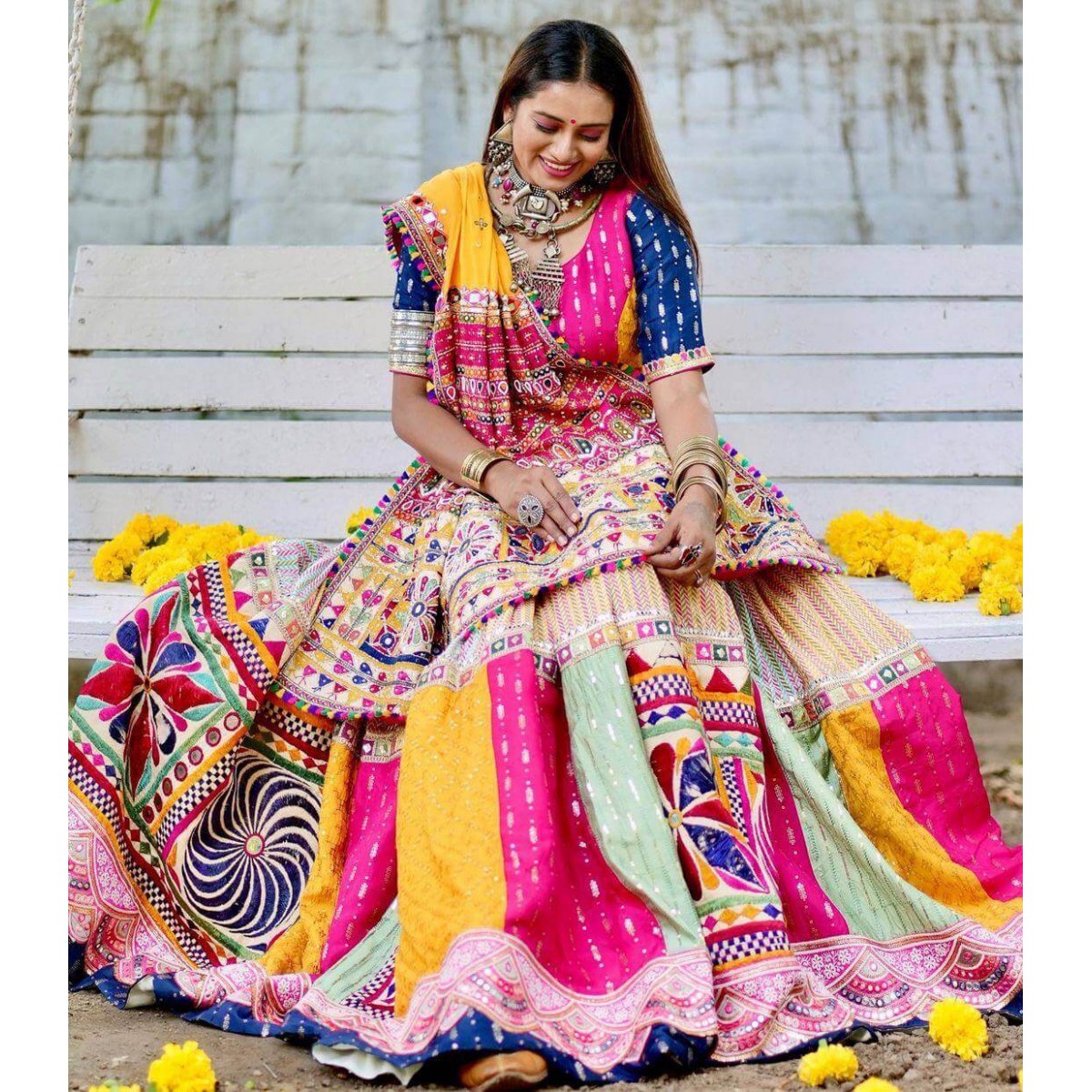 Buy Embellished, Self Design Semi Stitched Lehenga Choli (Green)| Beautiful  & Latest Design | In Vogue Women Outfits| Online at Best Prices in India -  JioMart.