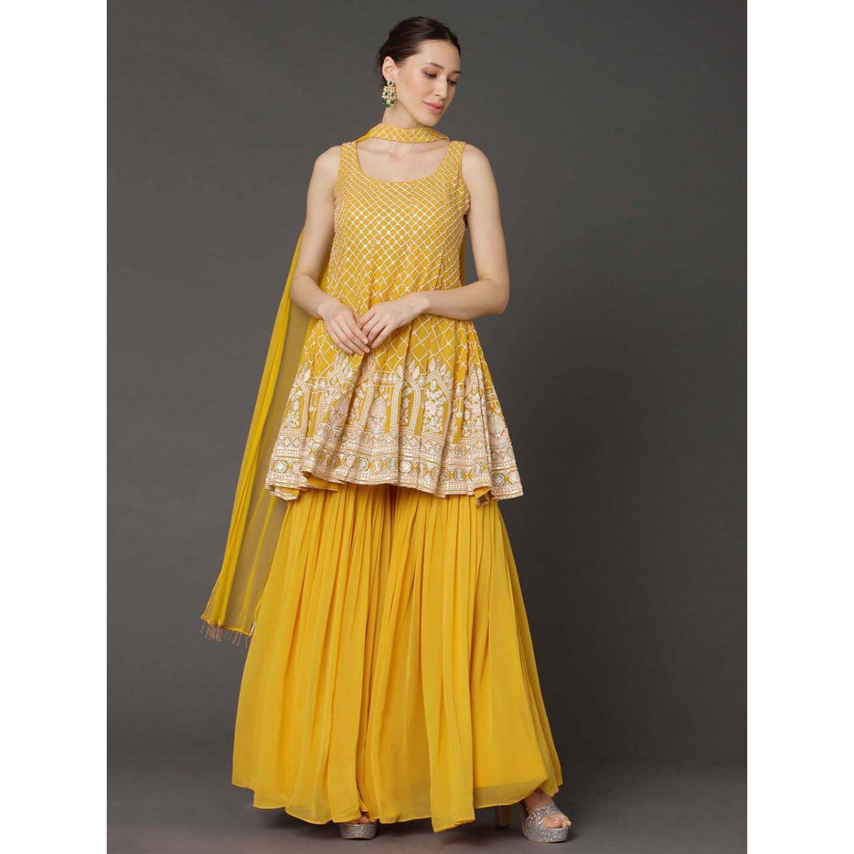 peplum with sharara