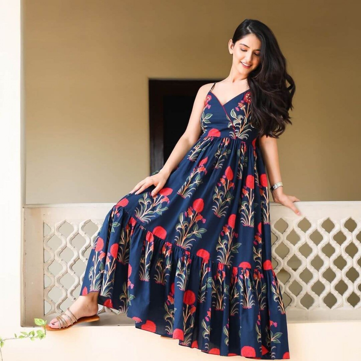 READY TO WEAR NEW STYLISH GOWN WITH DUPATTA AND BELT – Prititrendz