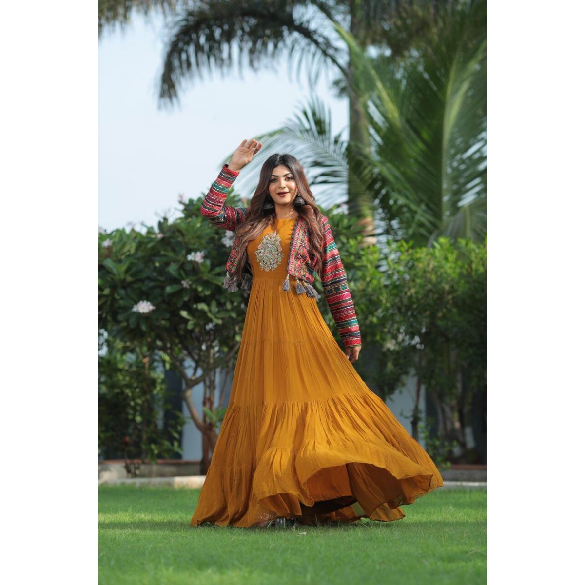 full gown with jacket