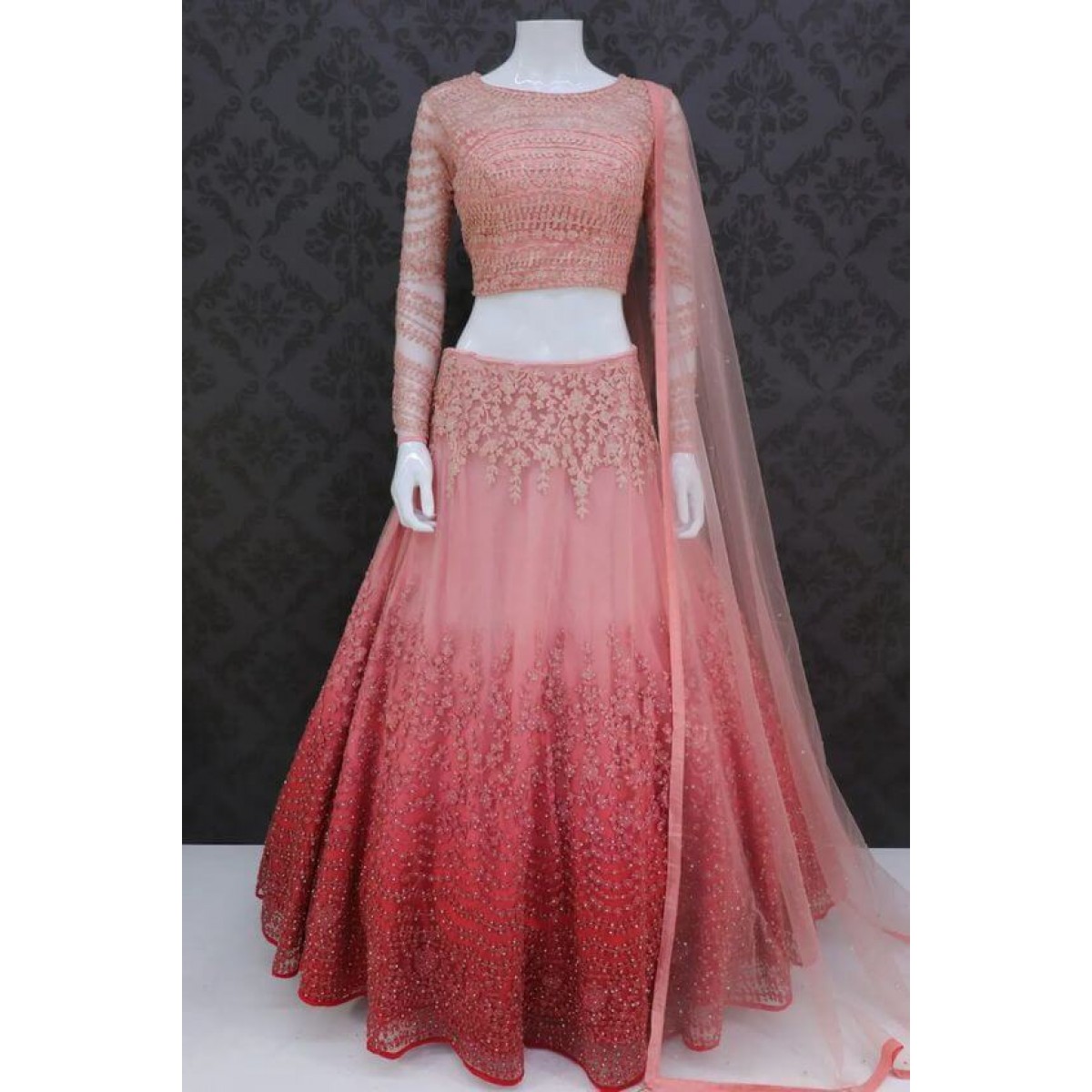 Beautiful shaded designer lehenga choli