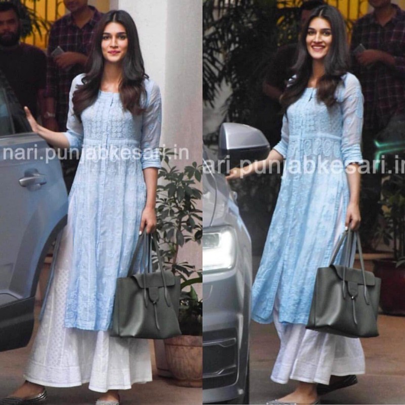 blue kurtis