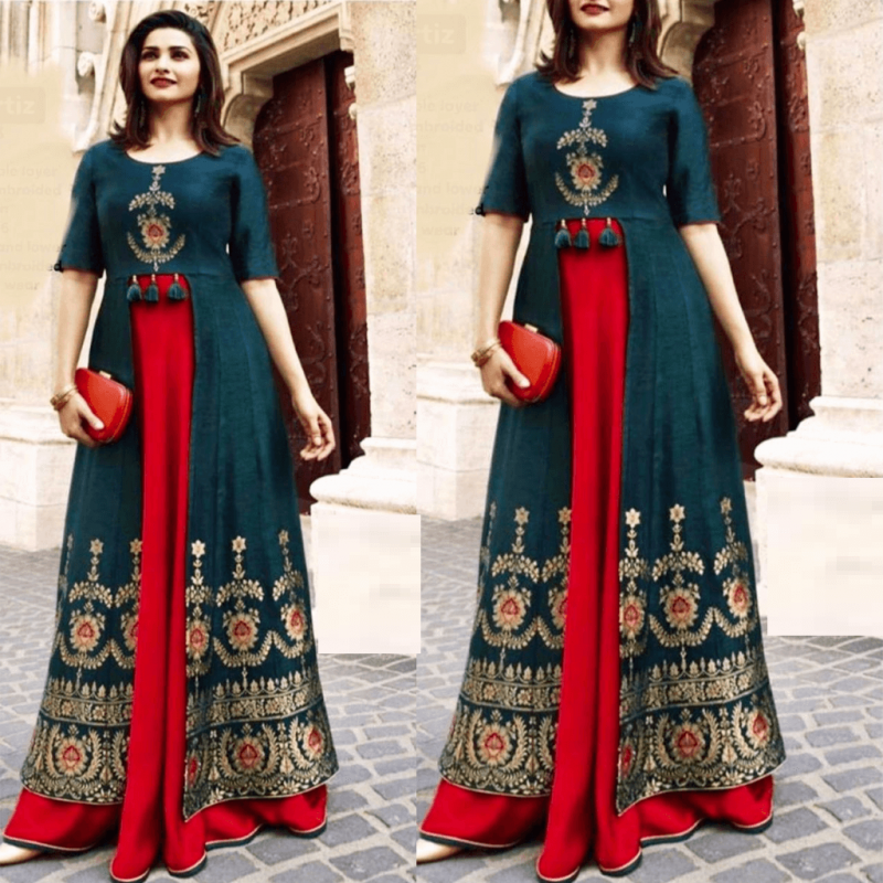 kurti plazo party wear