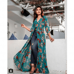 maxi kurti with jeans