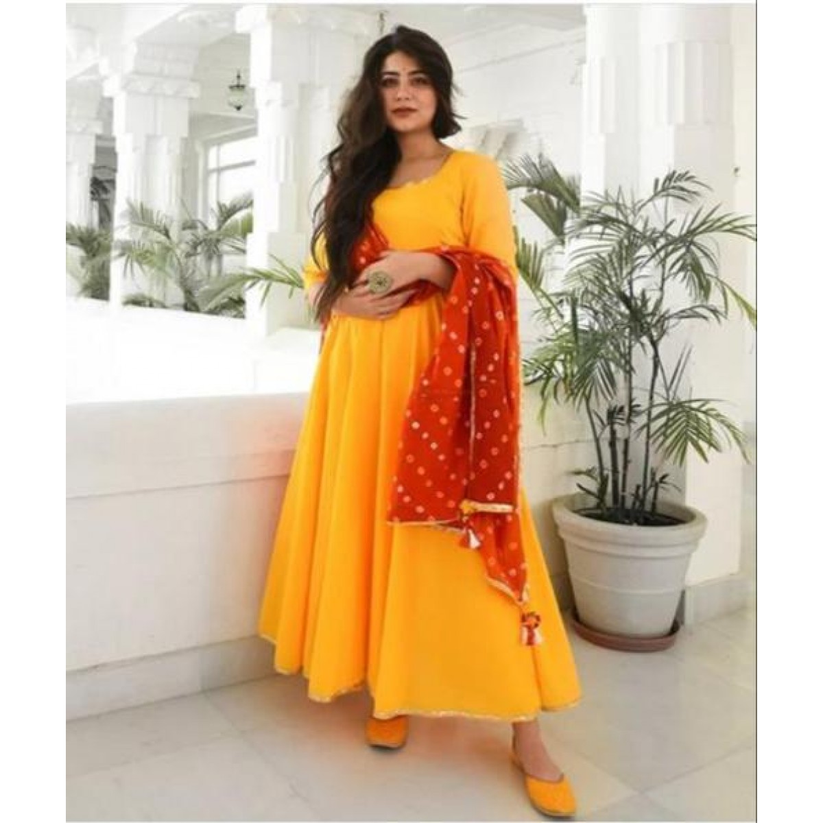 kurti for haldi function
