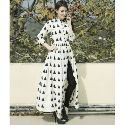 long frock kurti cutting