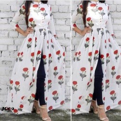 Long kurti shop design with jeans