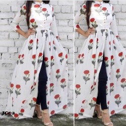 denim long Kurti