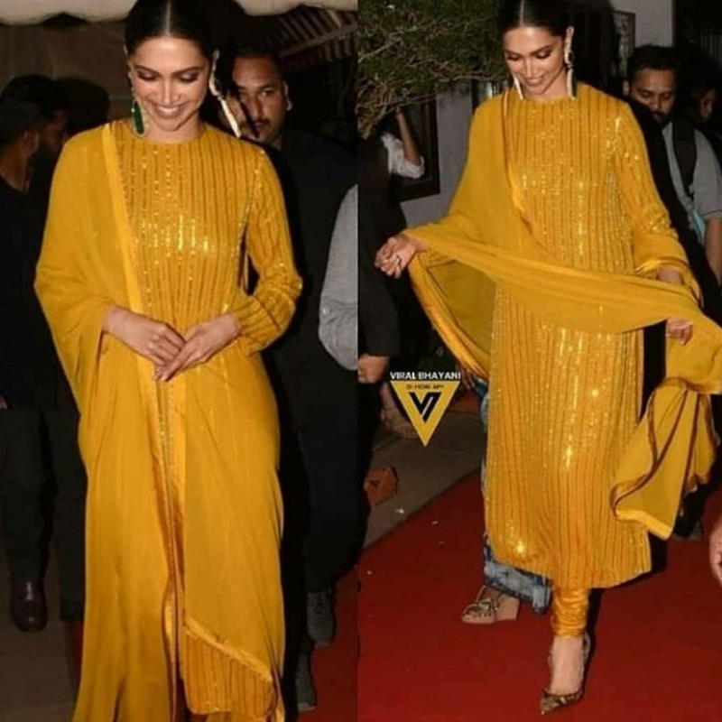 deepika padukone in frock suit