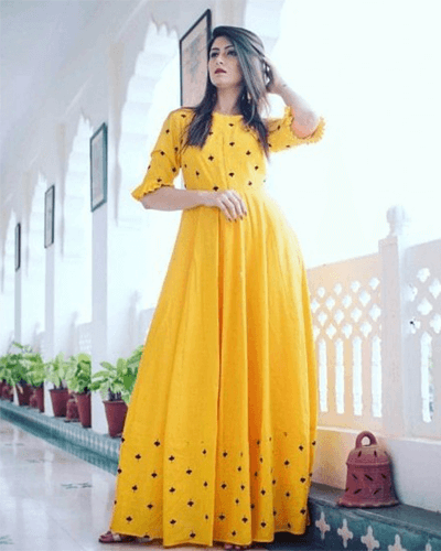 gown kurti design
